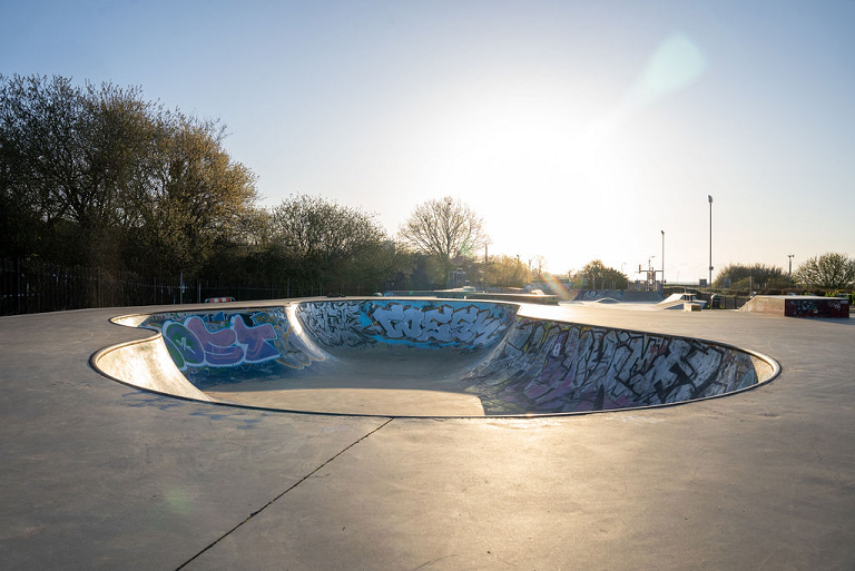 Picture of skate park,